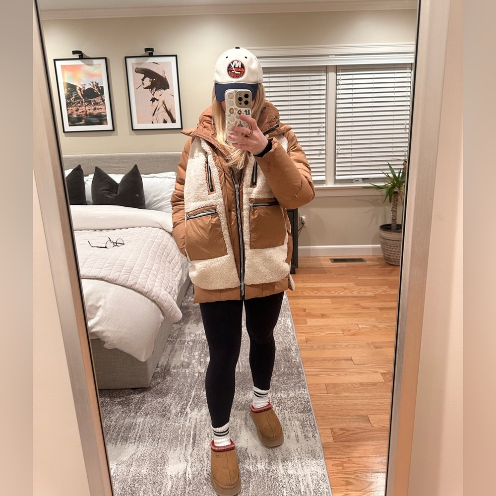 Orolay Fuzzy Fleece Puffer Down Jacket